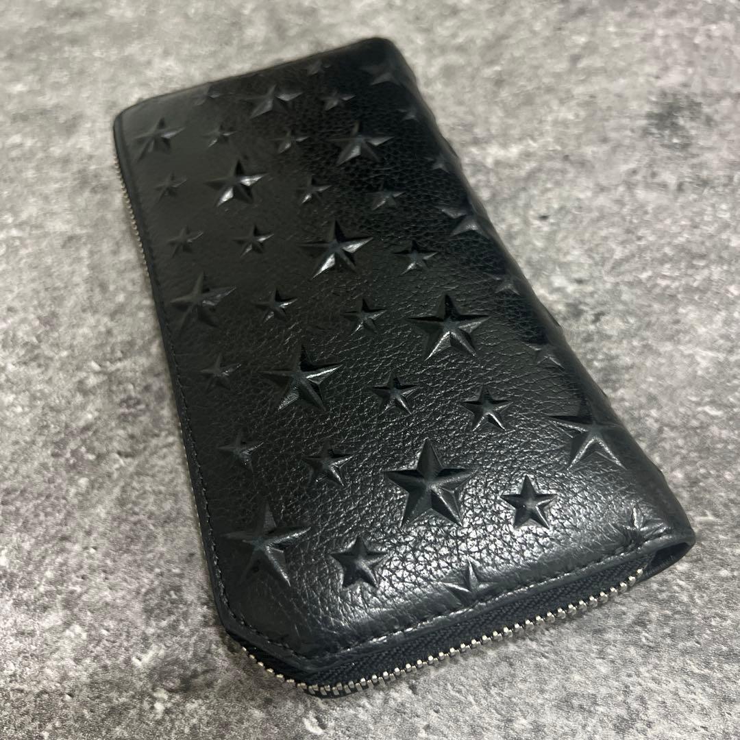 即発送！JIMMY CHOO CARNABY/S ブラック 長財布