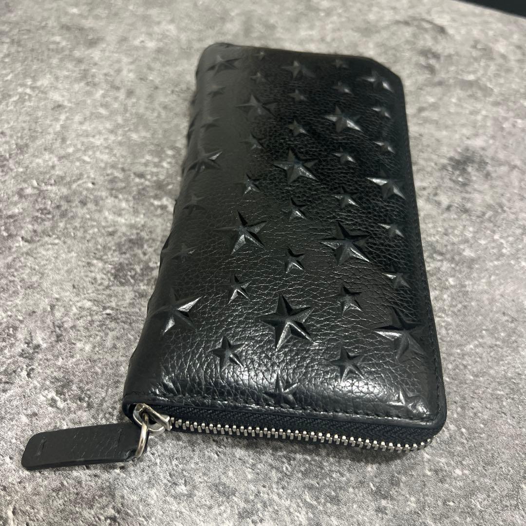 即発送！JIMMY CHOO CARNABY/S ブラック 長財布