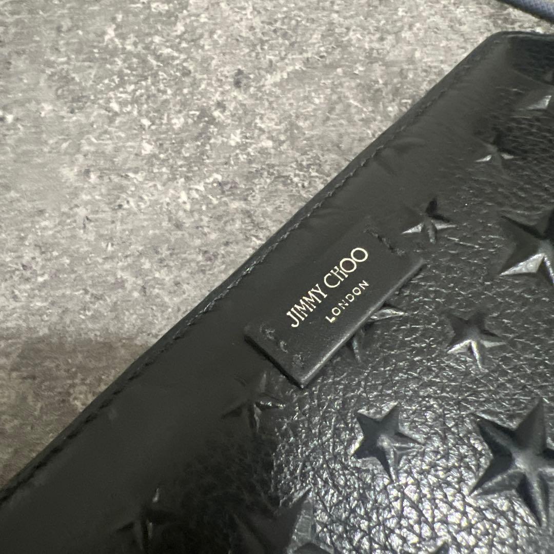即発送！JIMMY CHOO CARNABY/S ブラック 長財布