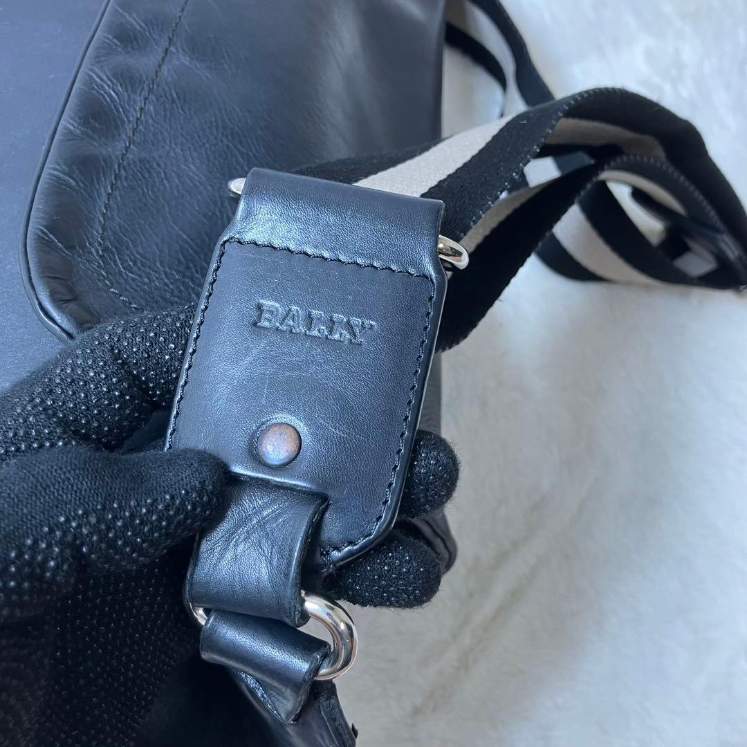 バリー トレインスポッティング 本革 レザー メッセンジャーバッグ ブラック