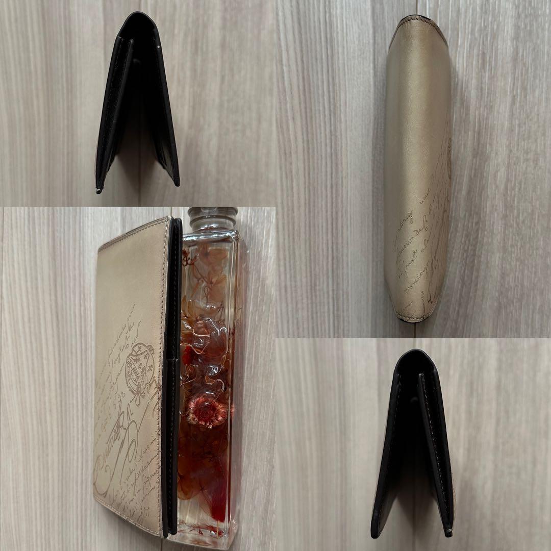 特注24万 ベルルッティ エスパス スクリットレザー 長財布 オッソ 限定色