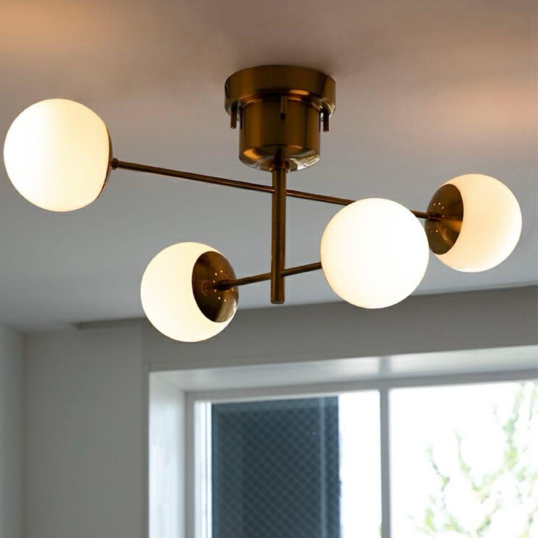 シーリングライト　リュネット　ゴールド