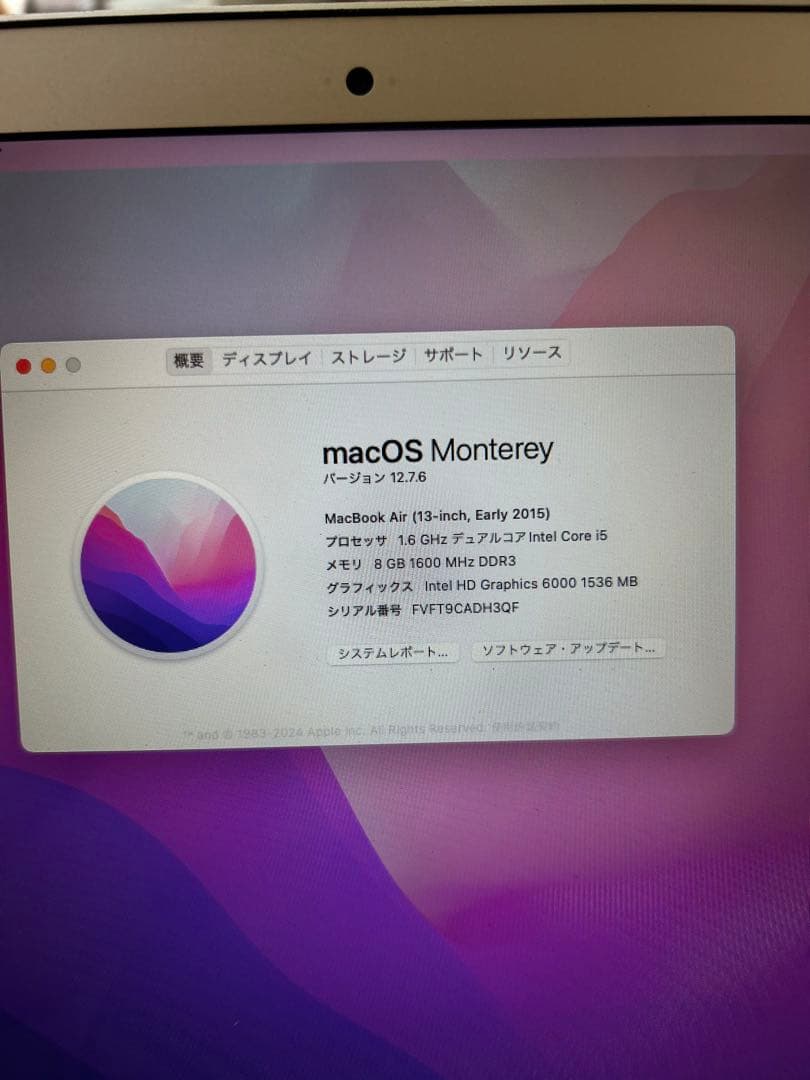 TWOPUNKS 31.Apple MacBook air（2015）