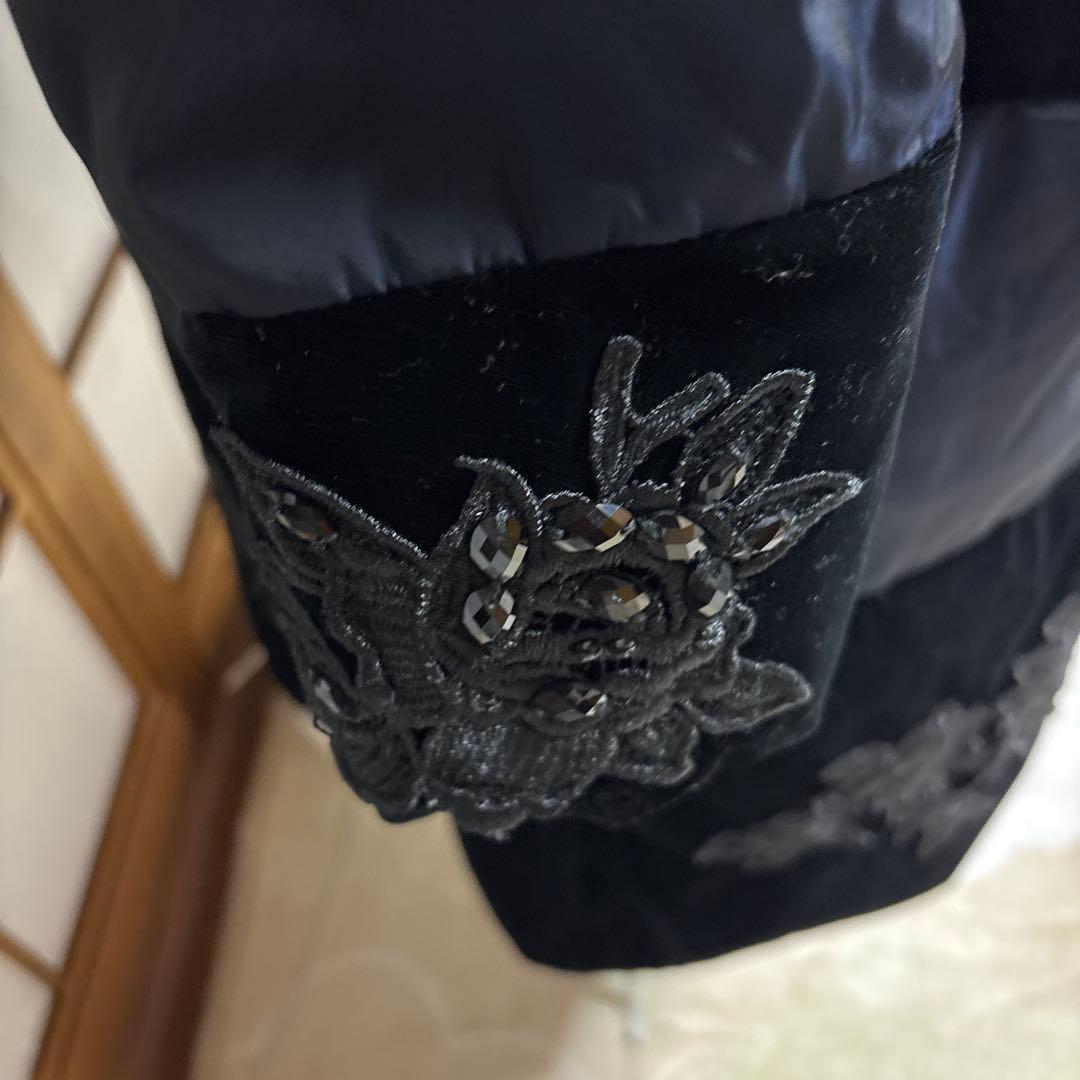 豪華ダウンコ－トsuper beauty 刺繍ビジュ－付きsize42