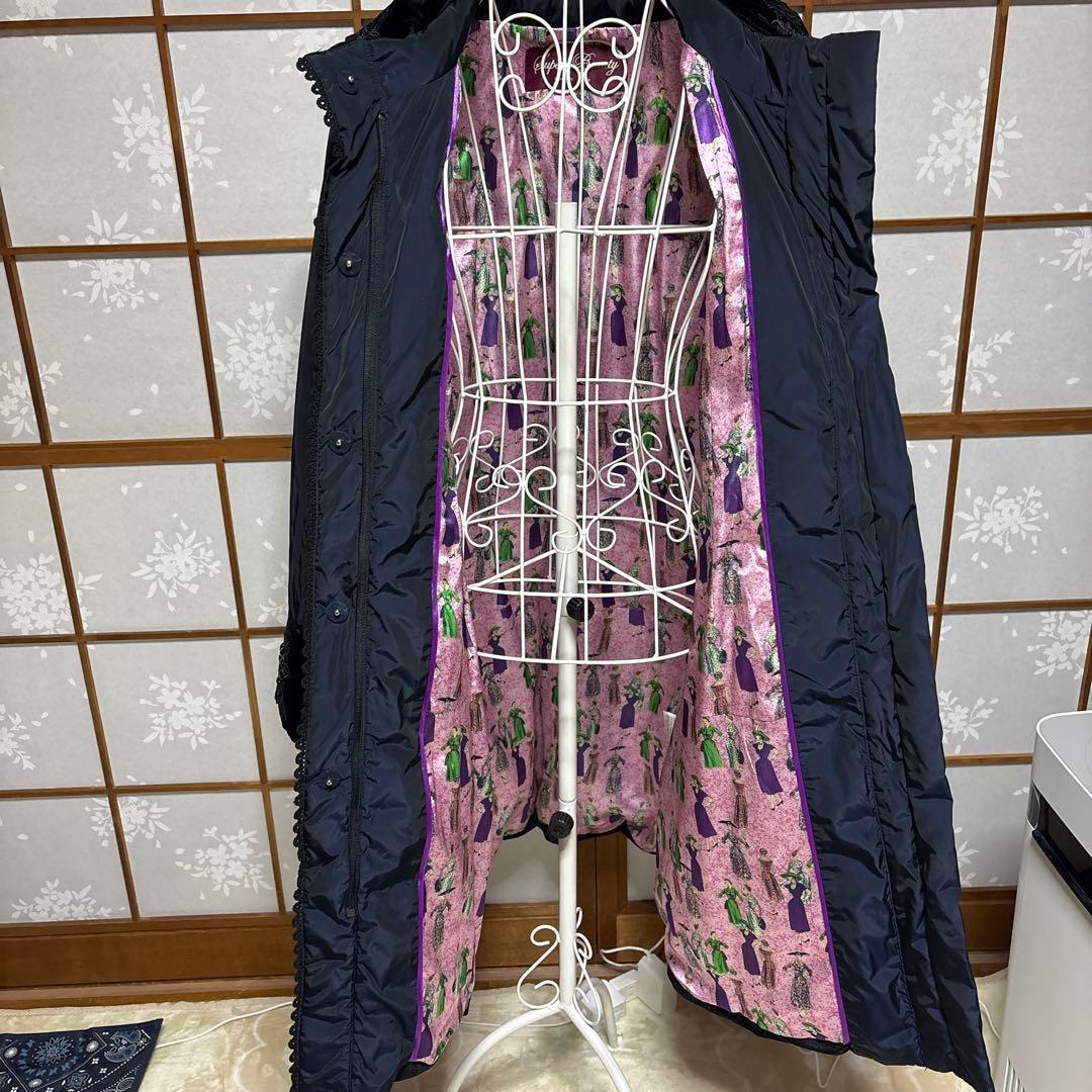 豪華ダウンコ－トsuper beauty 刺繍ビジュ－付きsize42