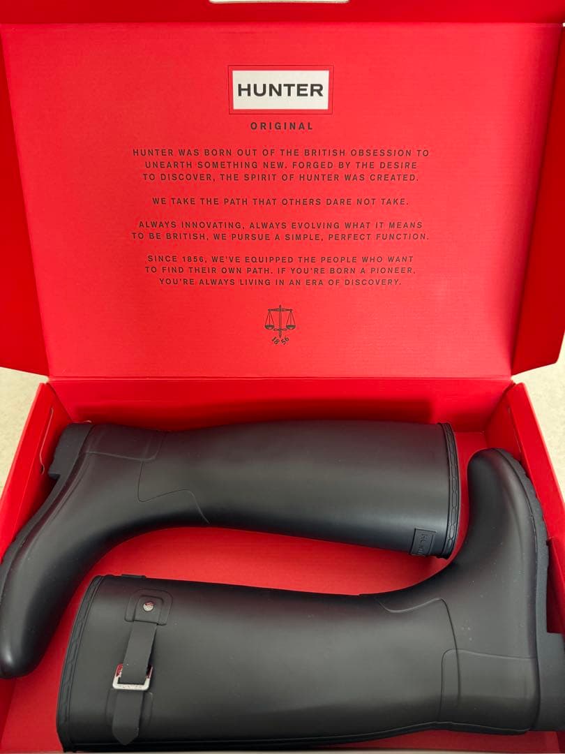 HUNTER ネイビーレインブーツ　ネイビー　24㎝