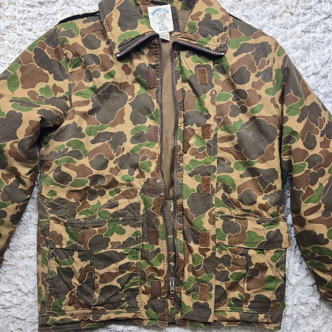 90s ダックハンターカモ カモ柄 マウンテンパーカー ハンティング フードなし