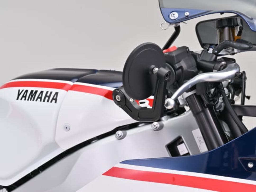 2つセットハイビジミラー バーエンドミラー YAIBA CIRCLE