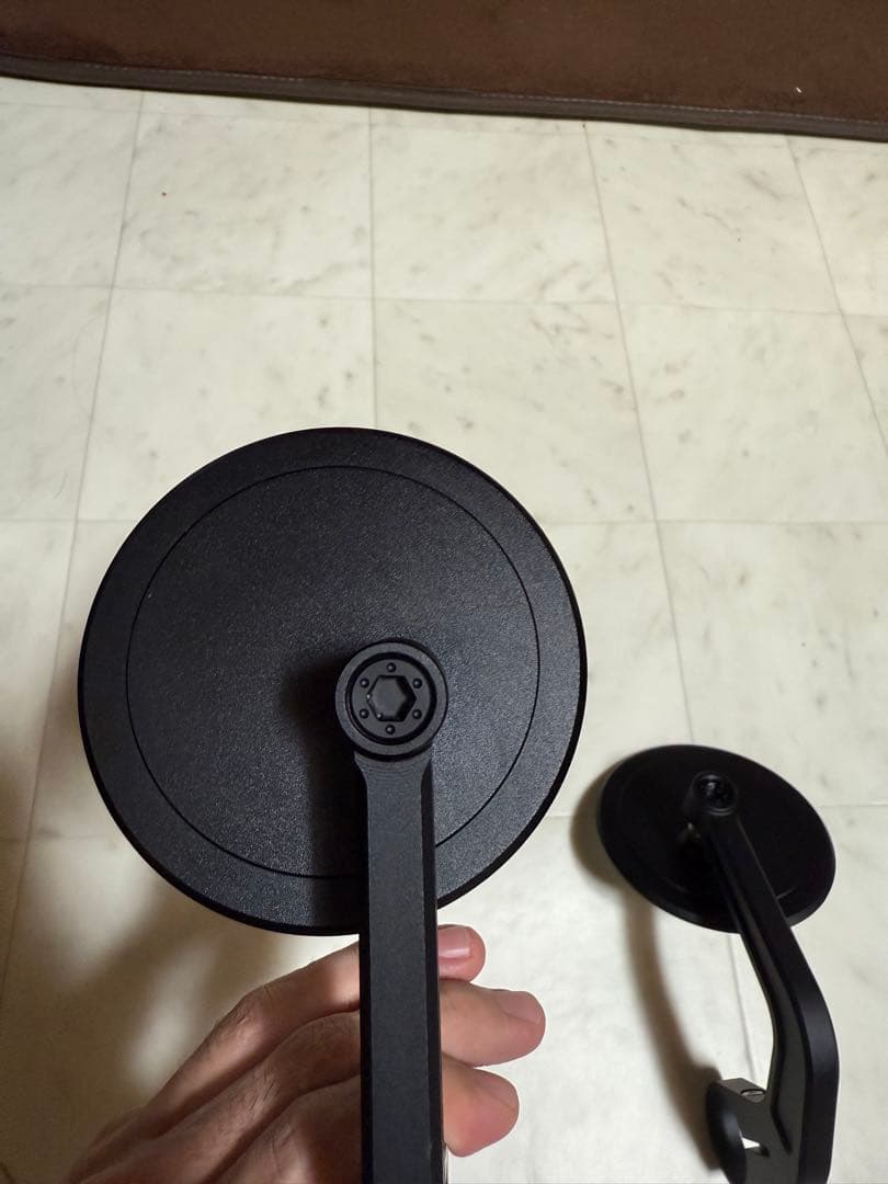 2つセットハイビジミラー バーエンドミラー YAIBA CIRCLE