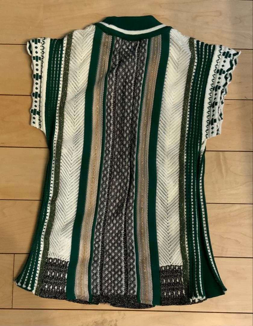 中古　美品　MAME KUROGOUCHI　ノースリーブ　ニット　ベスト