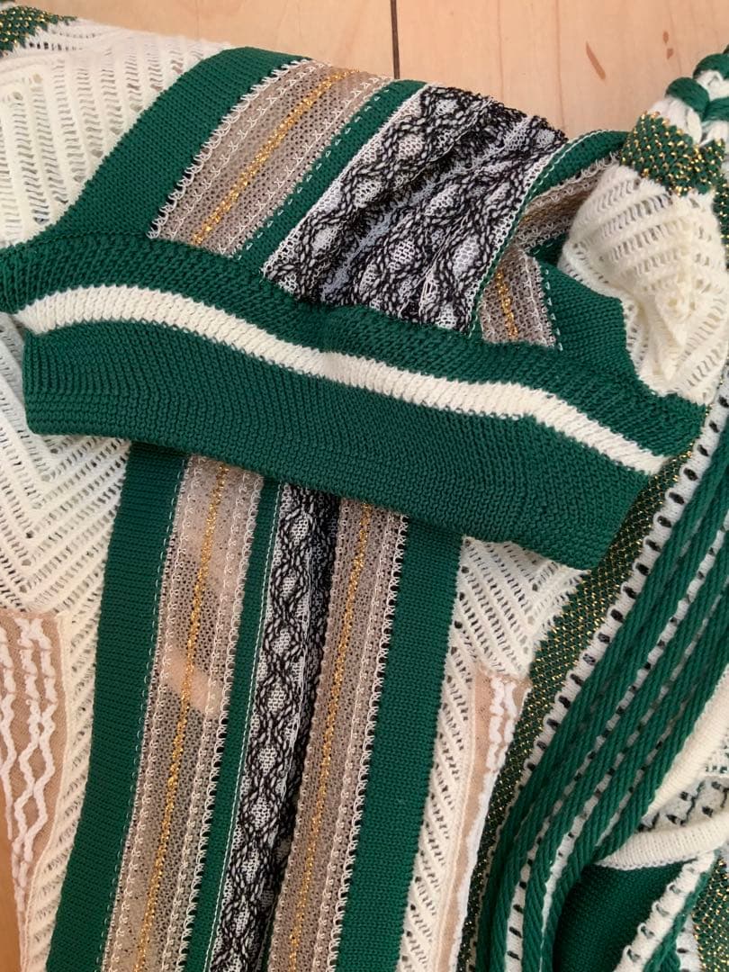 中古　美品　MAME KUROGOUCHI　ノースリーブ　ニット　ベスト