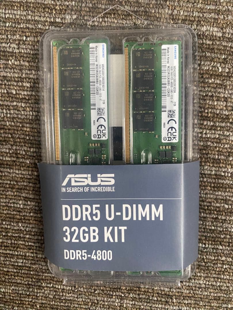 い*じ様 ASUS DDR5 U-DIMM 32GB KIT DDR5-4800