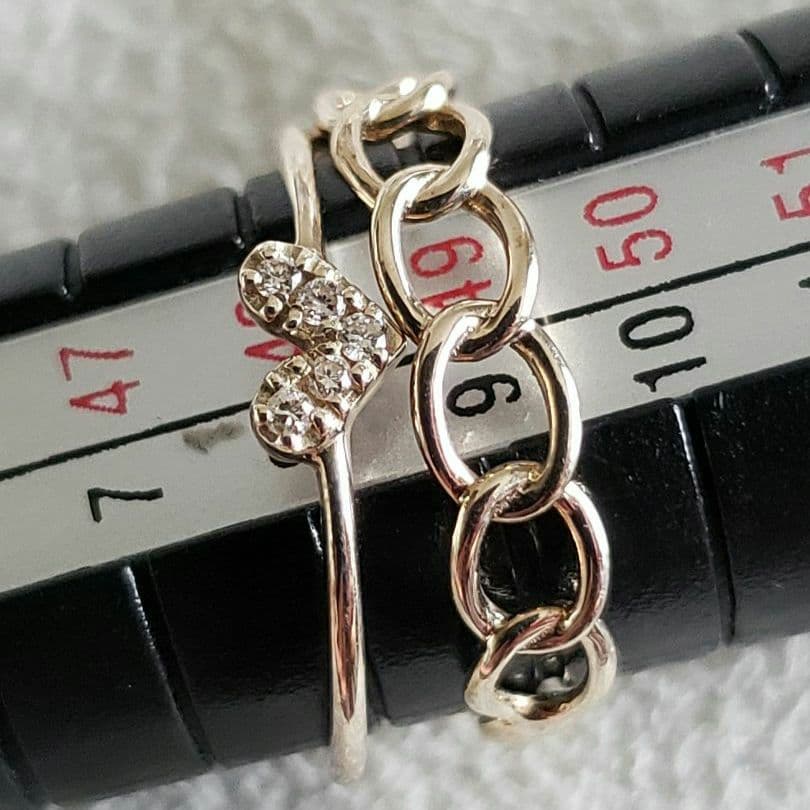 チェーンモチーフ♡9号【ジュエルクローゼット】K10 チェーン☆アガット 好きも