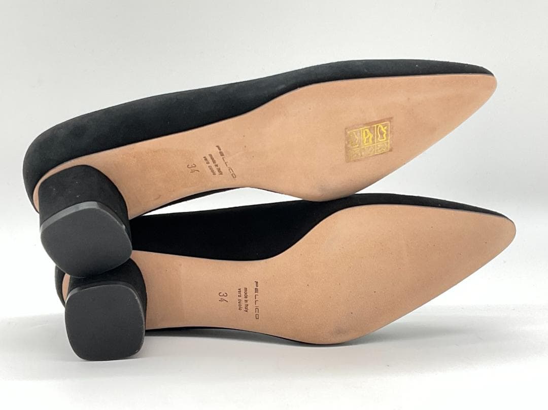 【未使用】PELLICO NEBI ベロアヒールパンプス 35.5
