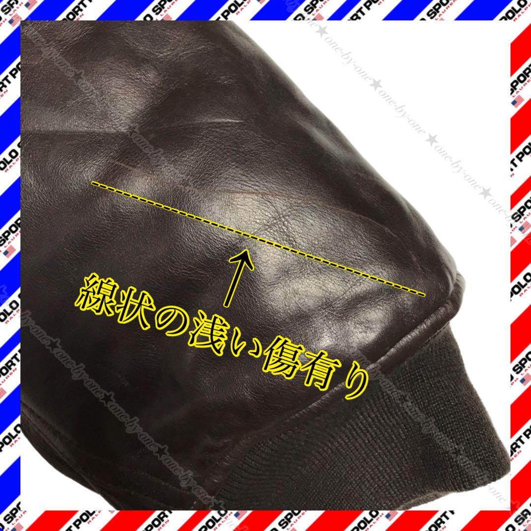 POLO SPORT ポロスポーツ レザー ダウン ジャケット G-1 高級 M