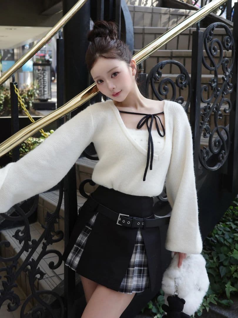 Darich ダーリッチ アシメレイヤードニットトップス 新品♡