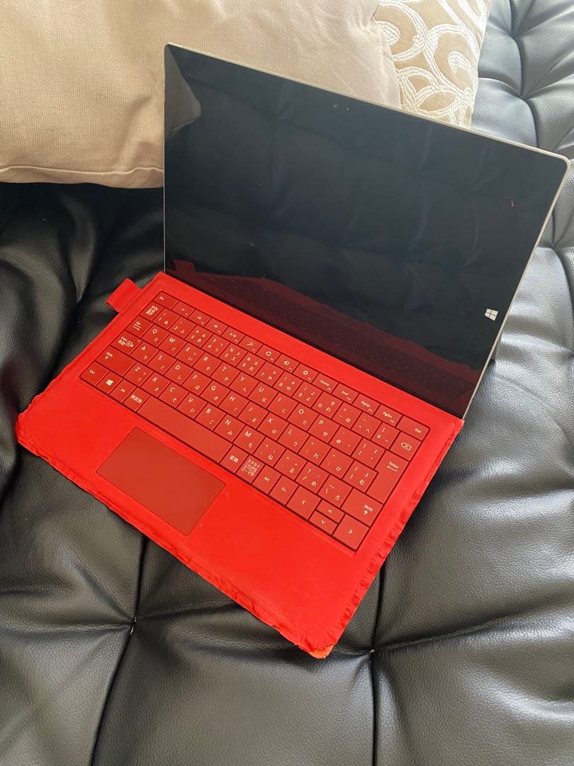 Microsoft Surface 赤キーボード シルバー本体