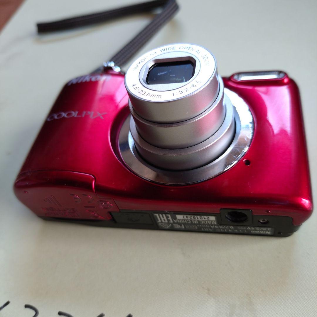 No.1334 Nikon COOLPIX 赤黒 コンパクトデジタルカメラ