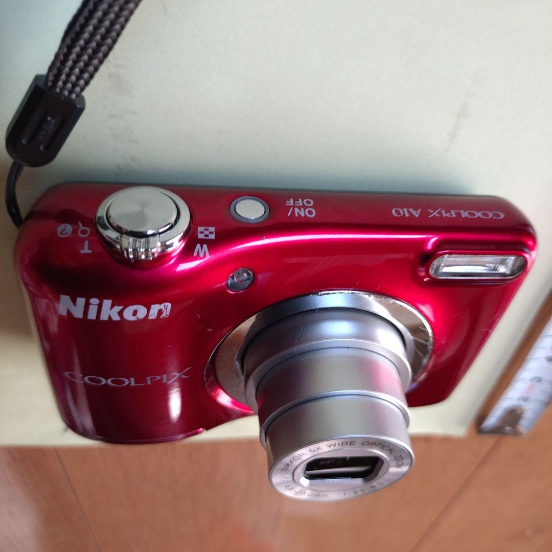No.1334 Nikon COOLPIX 赤黒 コンパクトデジタルカメラ