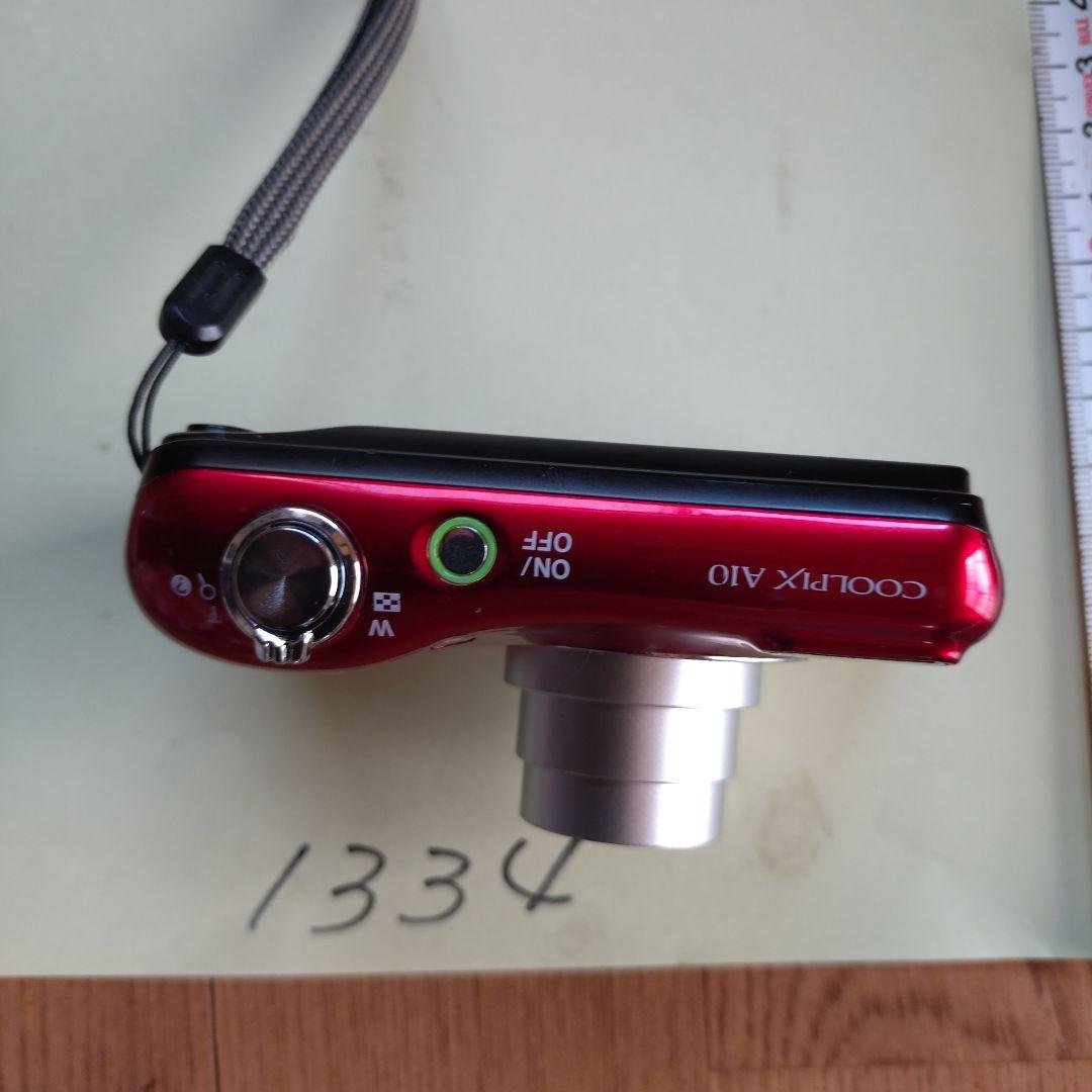 No.1334 Nikon COOLPIX 赤黒 コンパクトデジタルカメラ