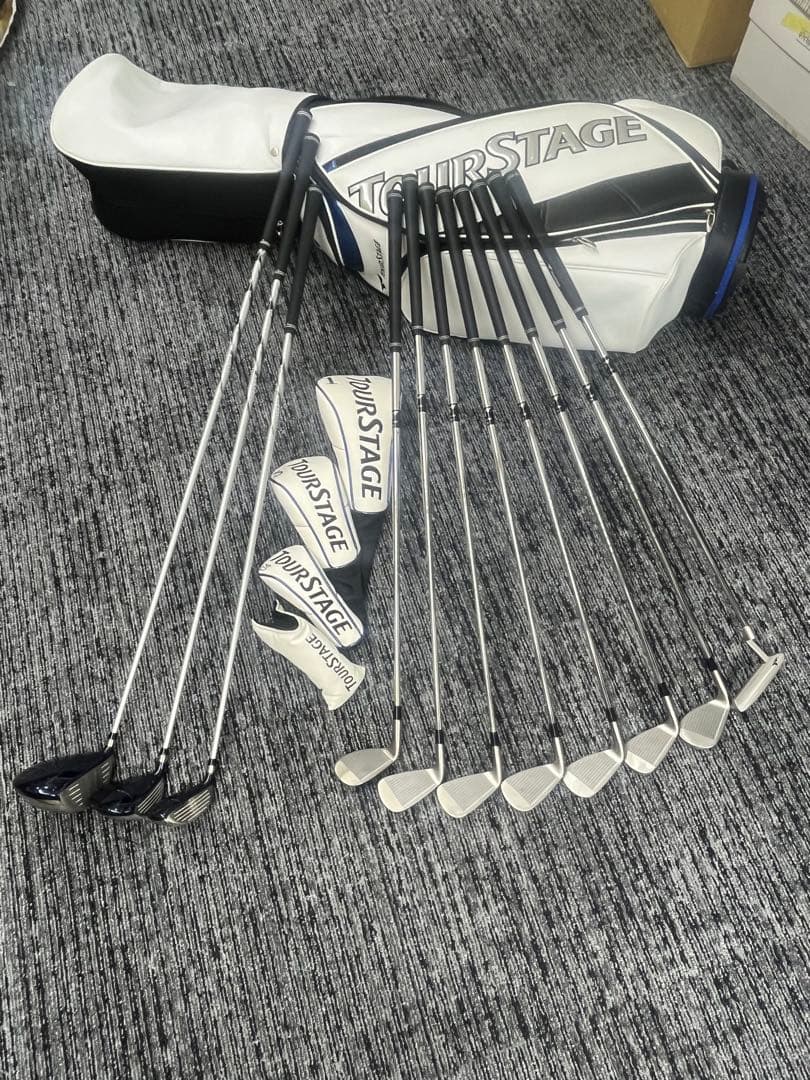 ブリヂストン　ツアーステージゴルフクラブとキャディバッグ　本格フルセット