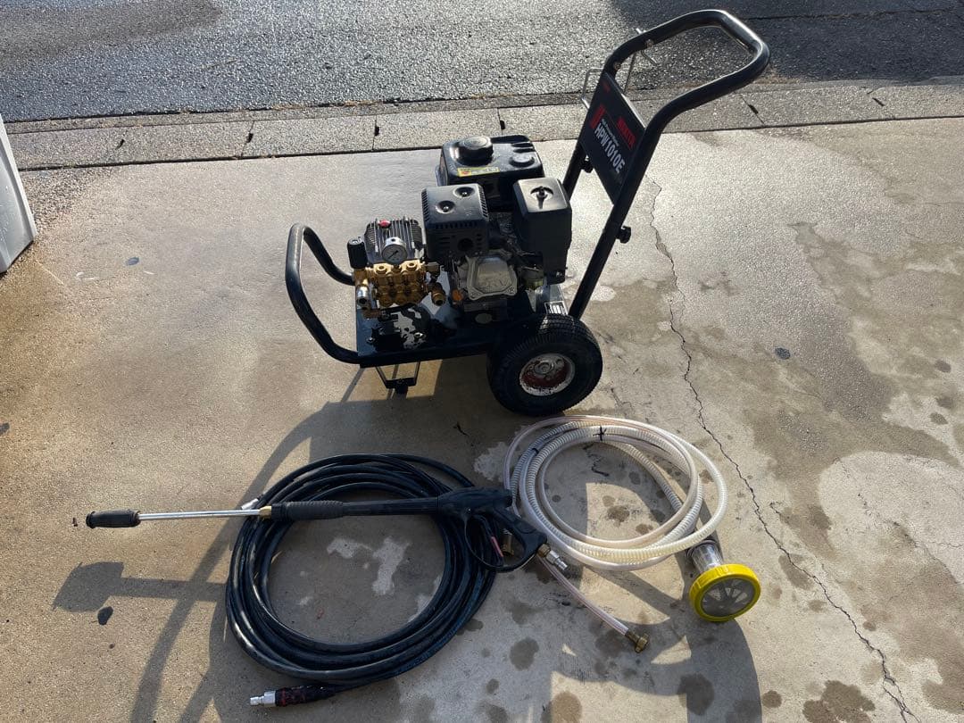 ワキタ・エンジン式高圧洗浄機・HPW1010E・動作品