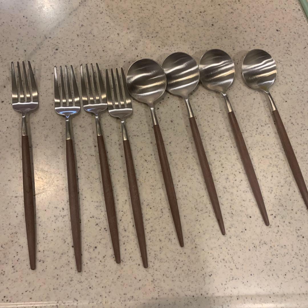 【新品未使用】クチポール ゴア Cutipol デザートフォーク スプーンセット