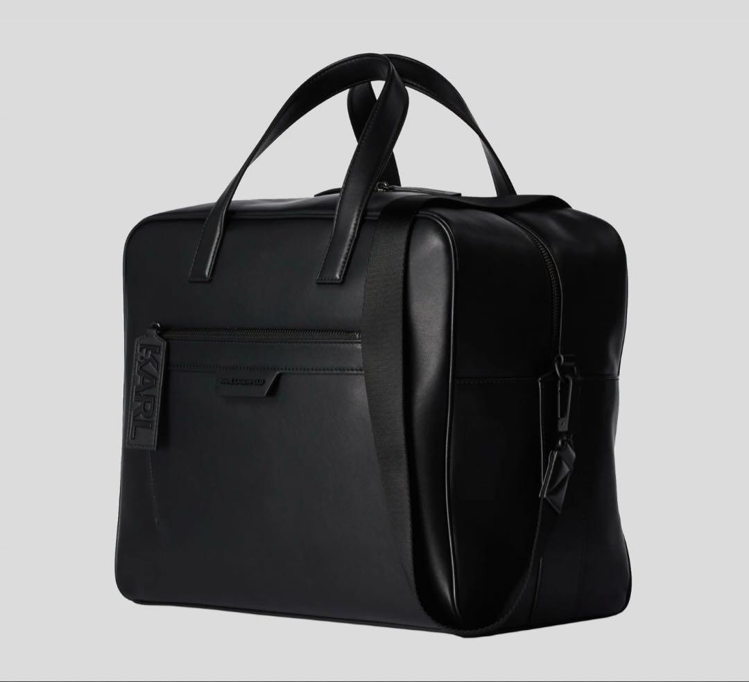 カールラガーフェルド 本革 ブラック 2WAY ビジネスバッグ A4収納可