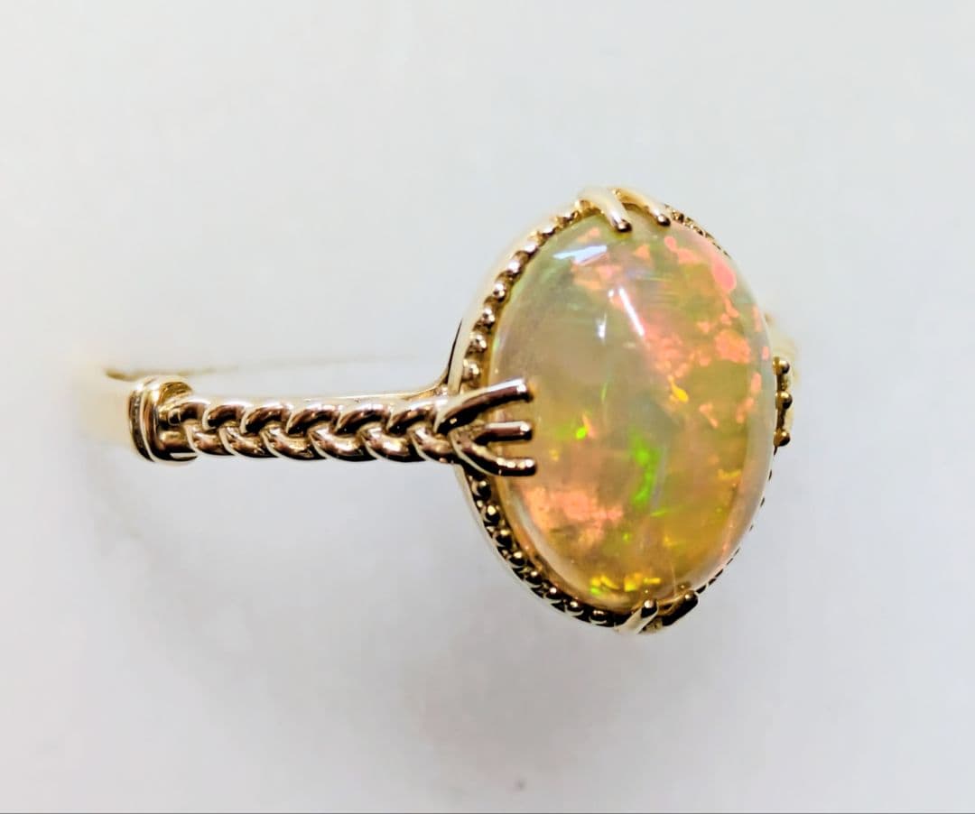 K10刻印　オパール　リング　15号