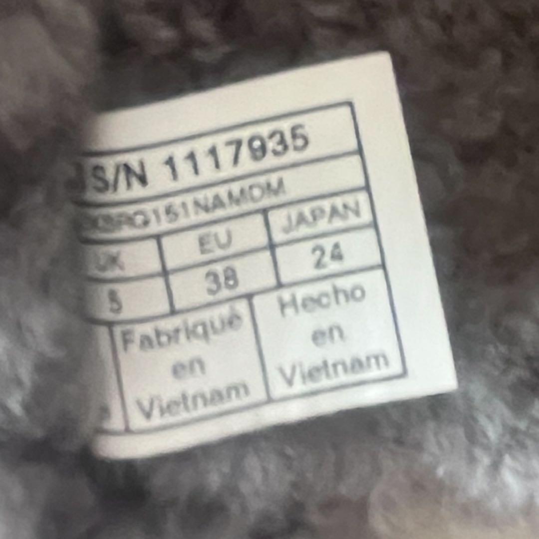 UGG アグ グレー ファーサンダル ファブ イヤー FAB YEAH 24cm