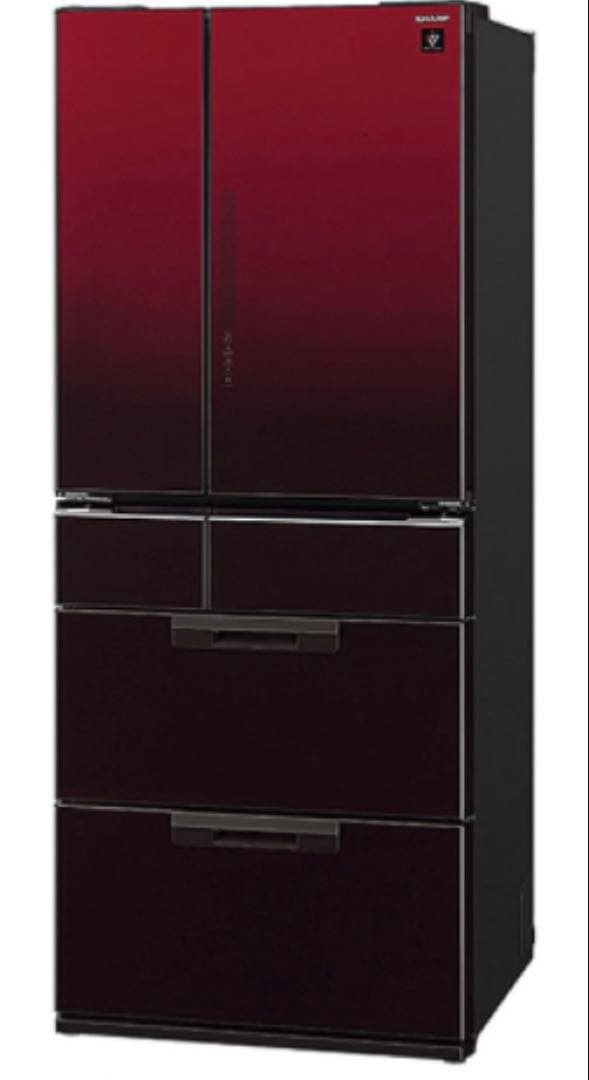SHARP SJ-GF50Y-R プラズマクラスター冷蔵庫 501L レッド