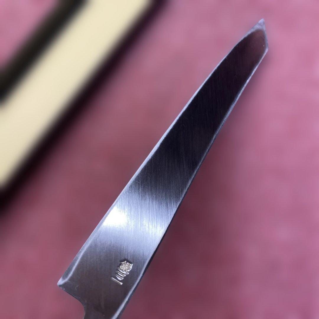 銀三　勘所切付柳刃包丁　240㎜ 8寸