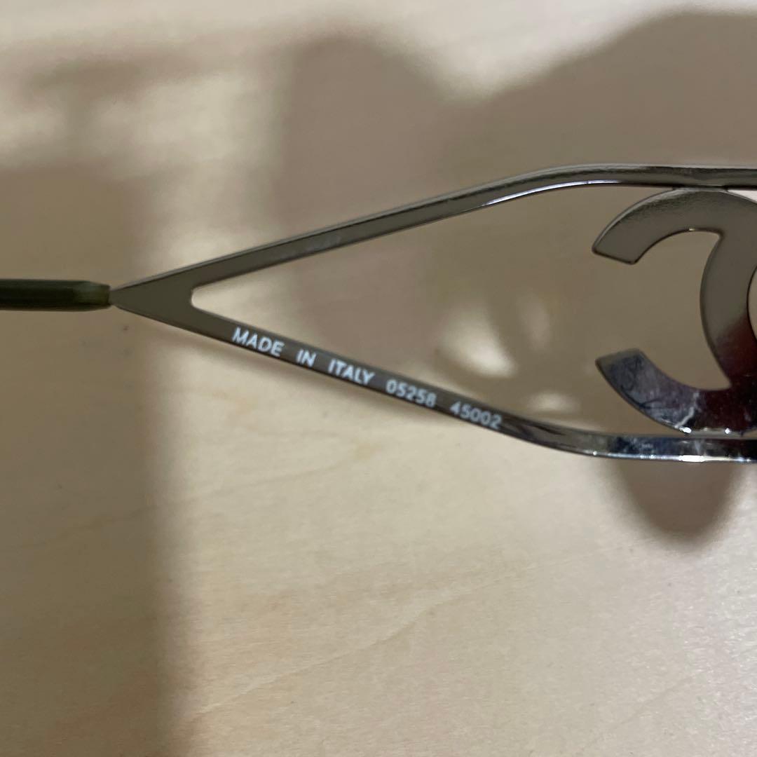 【希少】CHANEL グレー サングラス ケース付き