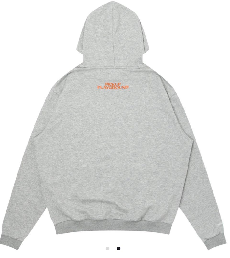 ballaholic Logo Sweat Hoodie グレー/オレンジ