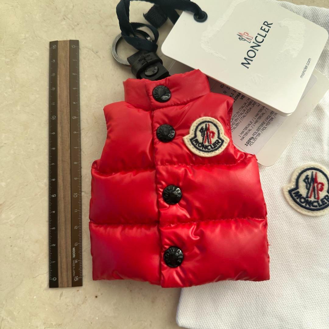 【新品】2025 モンクレール キーリング ミニベスト クラシックジレ ダウン