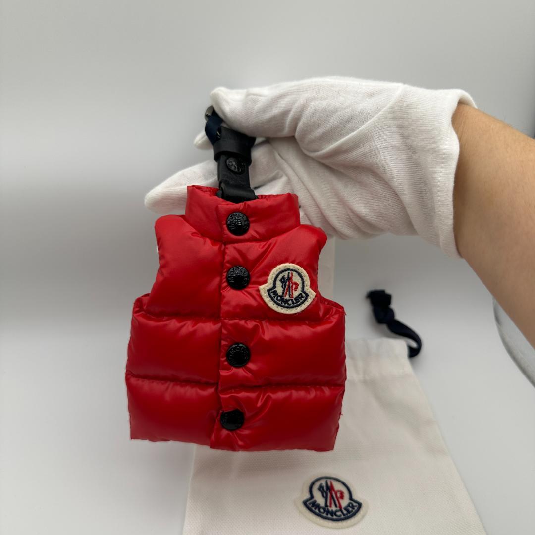 【新品】2025 モンクレール キーリング ミニベスト クラシックジレ ダウン