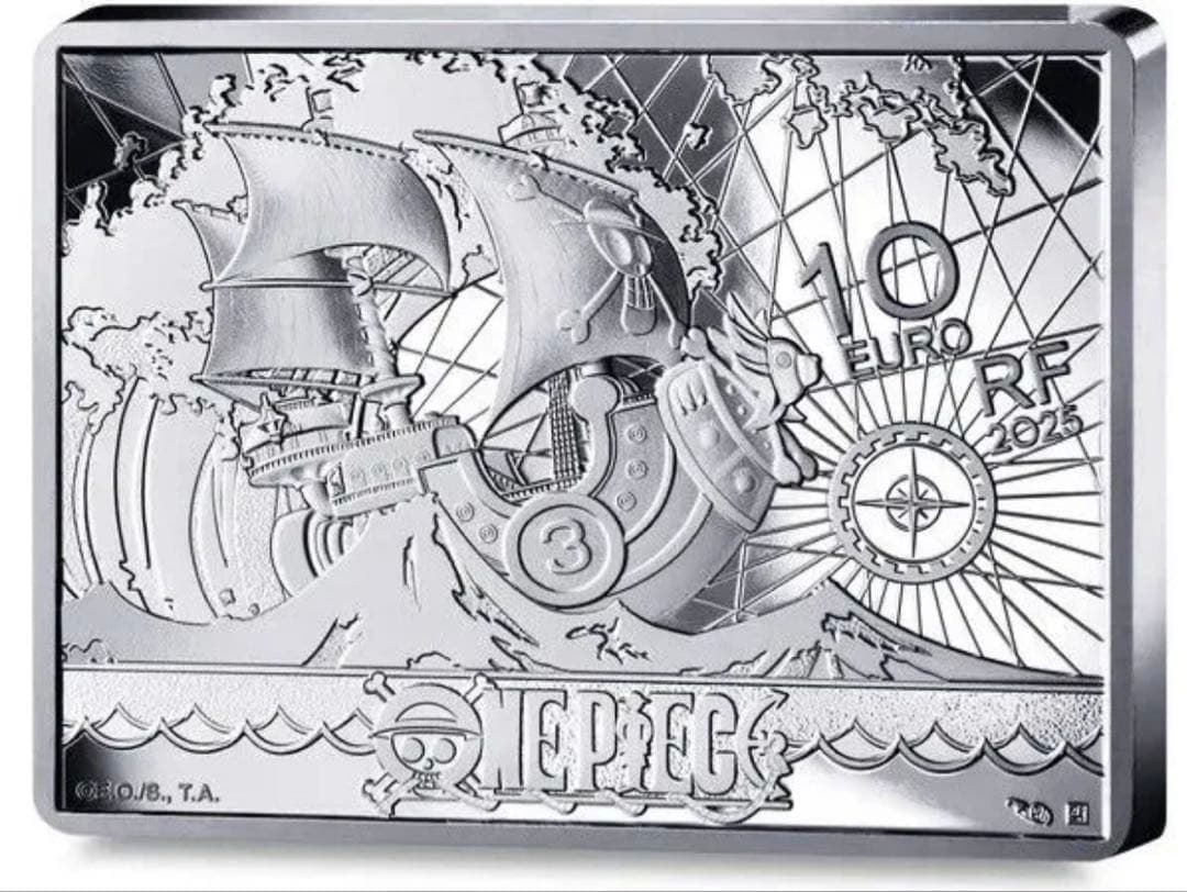 限定　2025年 ワンピース　記念 パリ造幣局発行　プルーフ　純銀　銀貨　シルバ