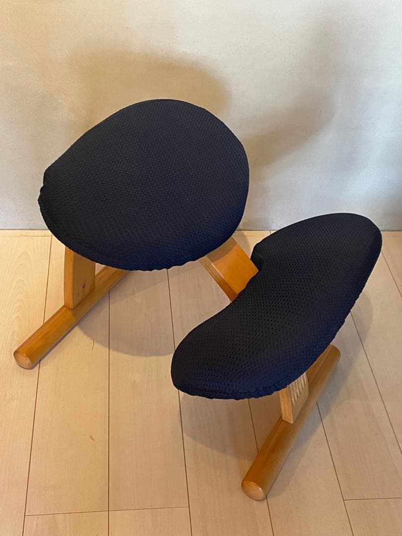 rybo バランスチェア　水色　紺色カバーセット