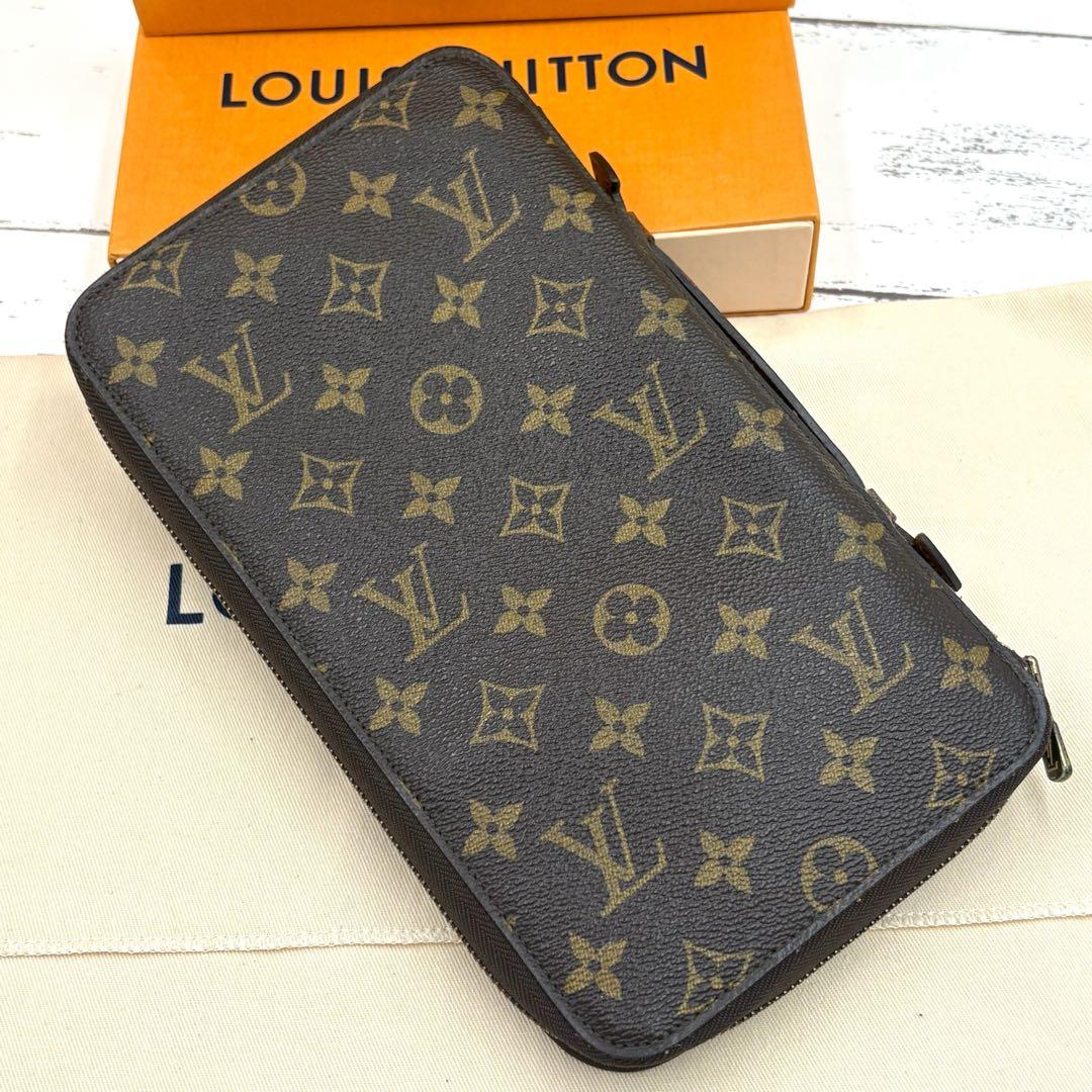 【美品】ルイヴィトン ポッシュ エスカパド モノグラム トラベルケース 長財布