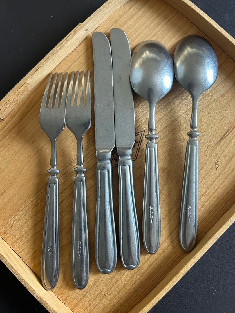 ランドハウス ヴィンテージ　テーブルスプーンフォークナイフ2セット①　カトラリー