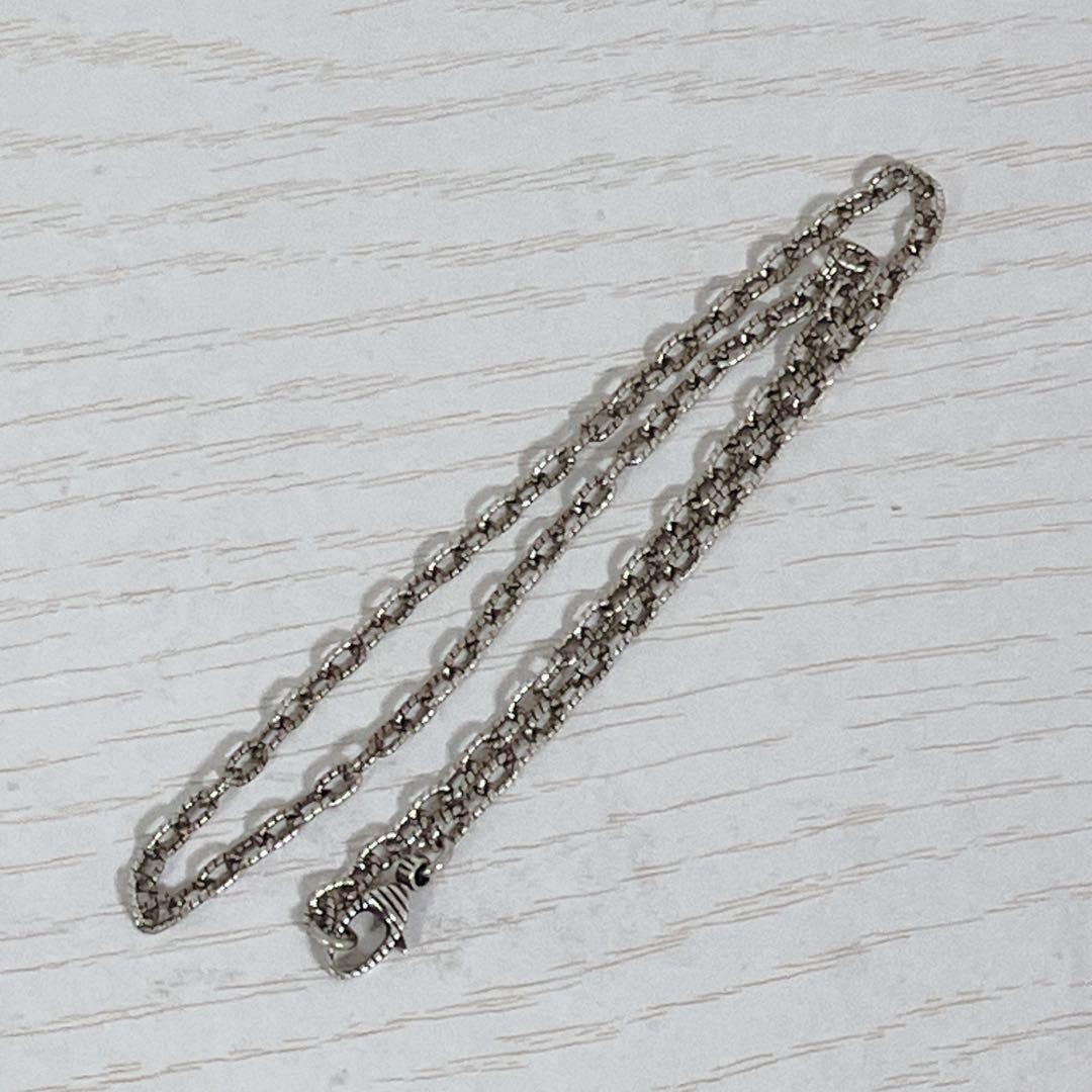 美品 グッチ ネックレス 燻 アラベスク あずきチェーン 925