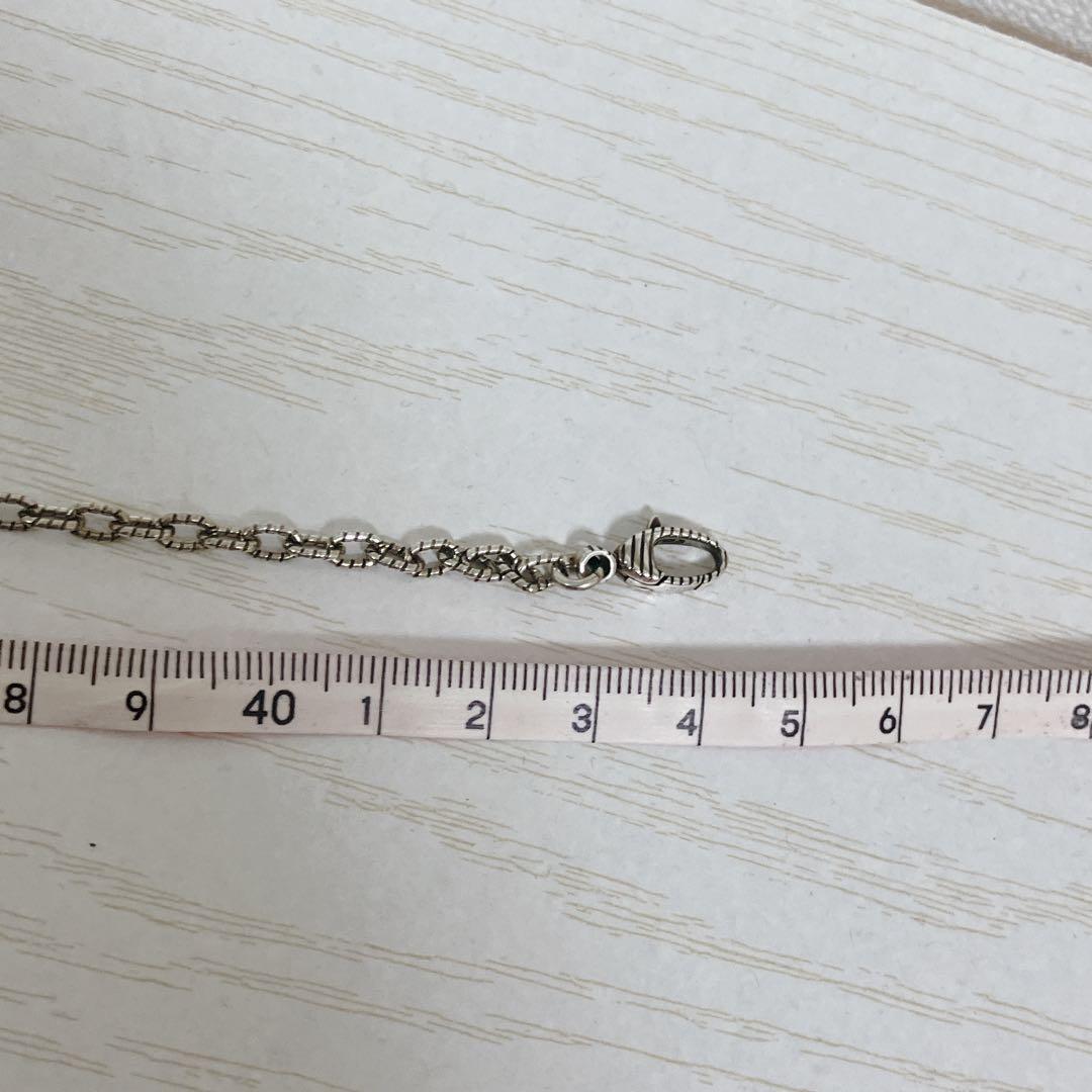 美品 グッチ ネックレス 燻 アラベスク あずきチェーン 925