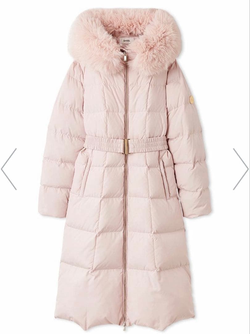 専用♡snidel スタイルアップフレンチダウンロングコート　ピンク　スナイデル