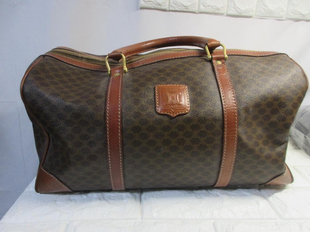 CELINE セリーヌ マカダム ボストンバッグ ボストンバッグ４５㎝