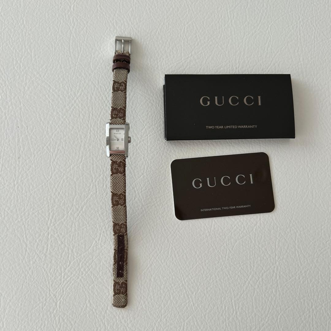 【美品・希少】GUCCI グッチ キャンバスベルト レディース 腕時計