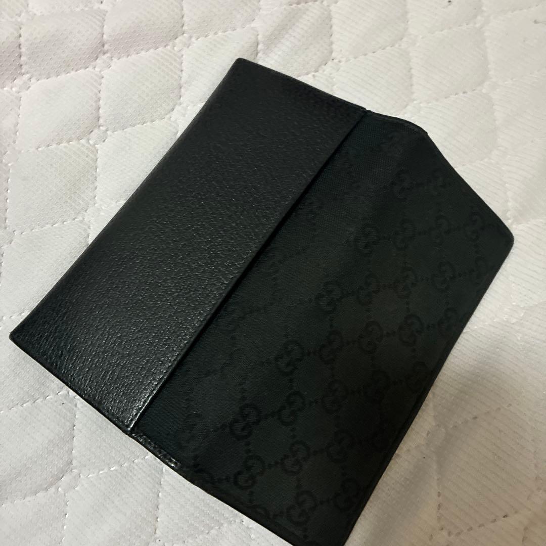 GUCCI ブラック　レザー 長財布　美品