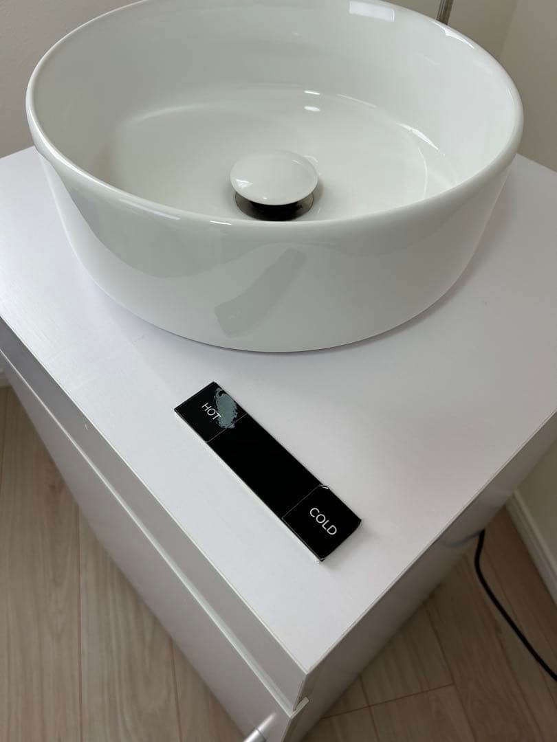 簡易洗面台 HOT/COLD設定 モダンデザイン
