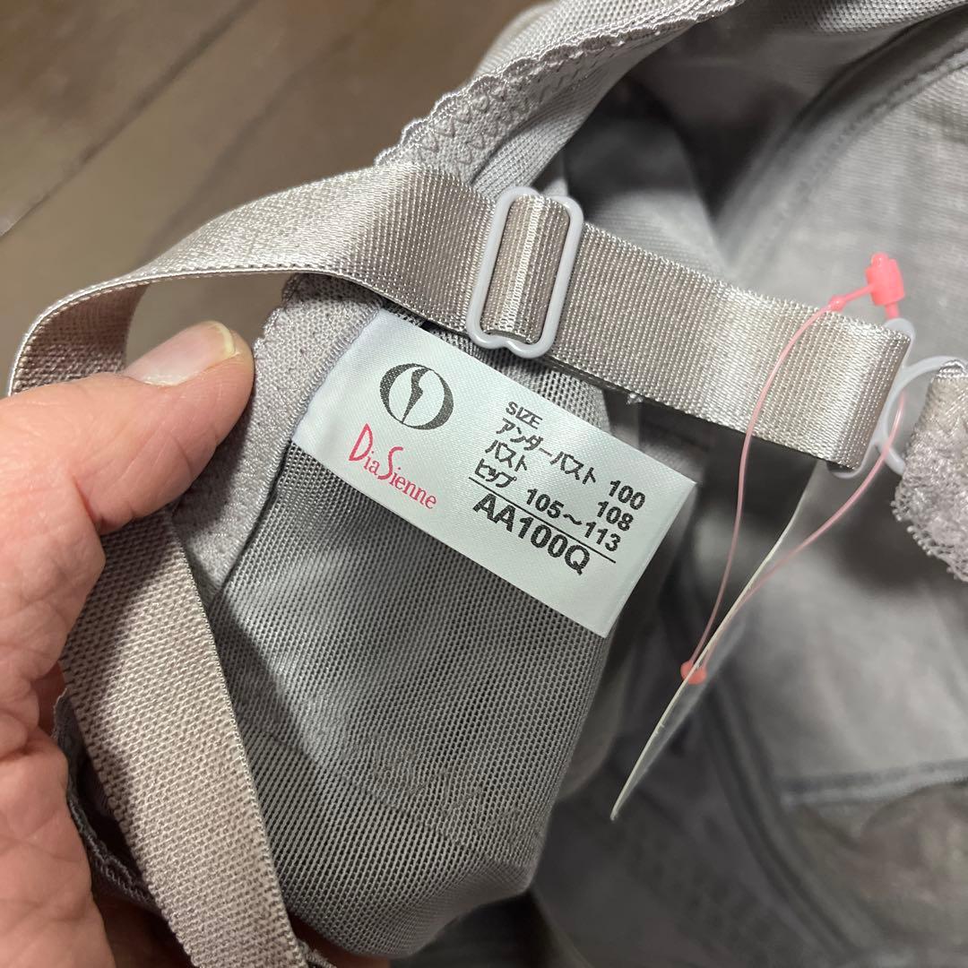 【abo】DiaSienne ボディースーツ AA100Q グレー