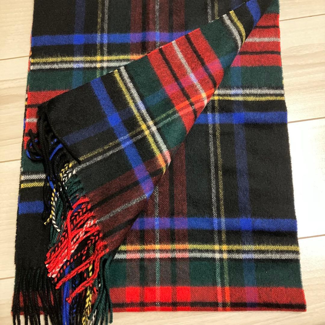 Johnstons of Elgin カシミヤ100% ブラックスチュアート