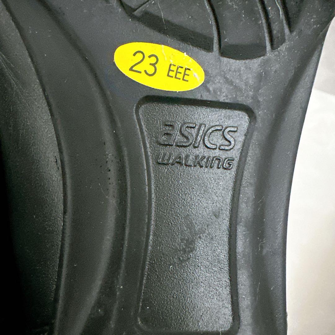 【極美品】アシックスPedala ストラップ　シューズ　黒　コンフォート　23